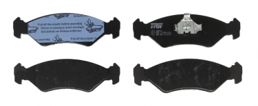 Купить GDB953 TRW Тормозные колодки передние Fiesta (3, 4) (1.0, 1.1, 1.3, 1.4, 1.8) без датчика износа
